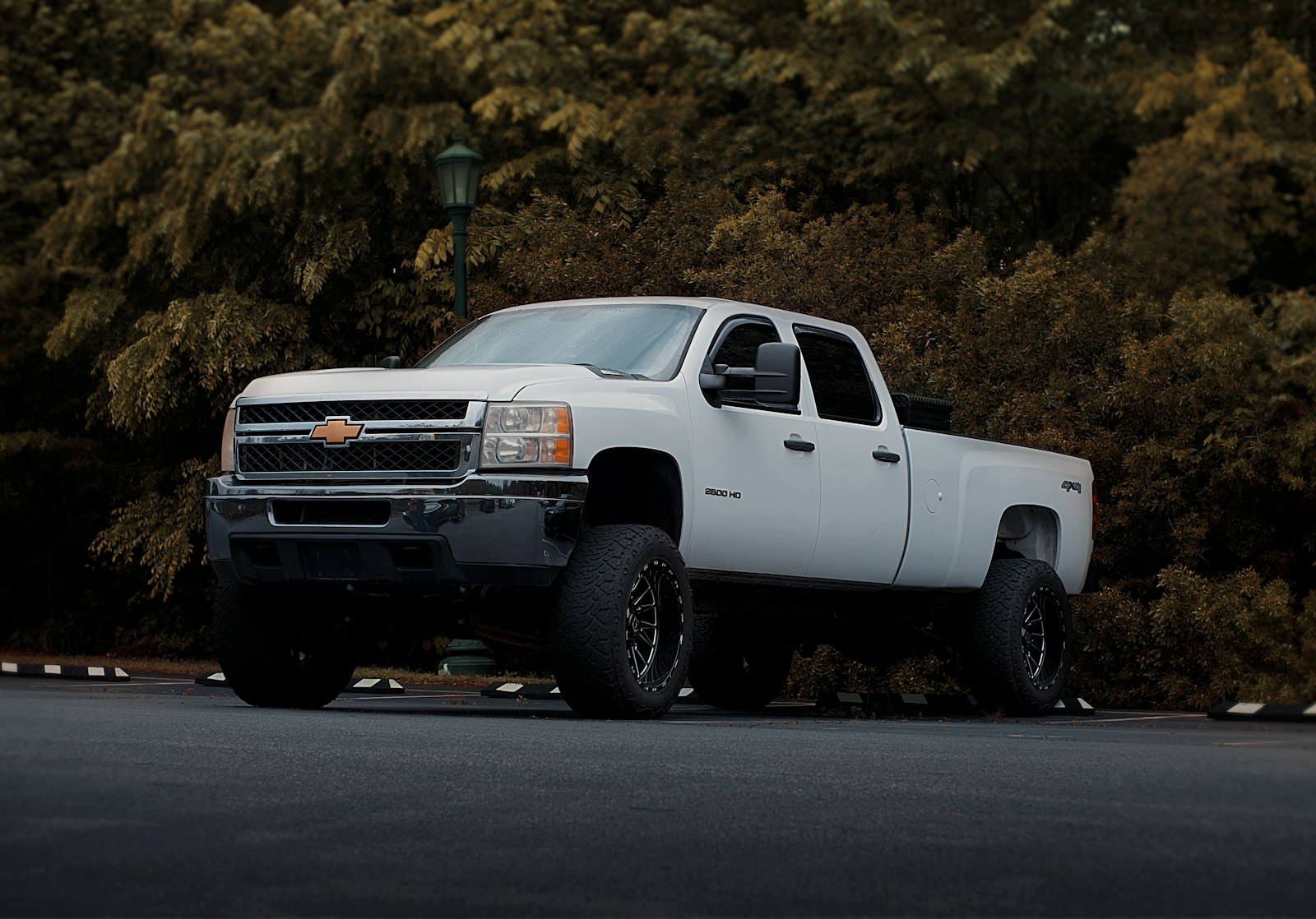 White Chevrolet pickup truck